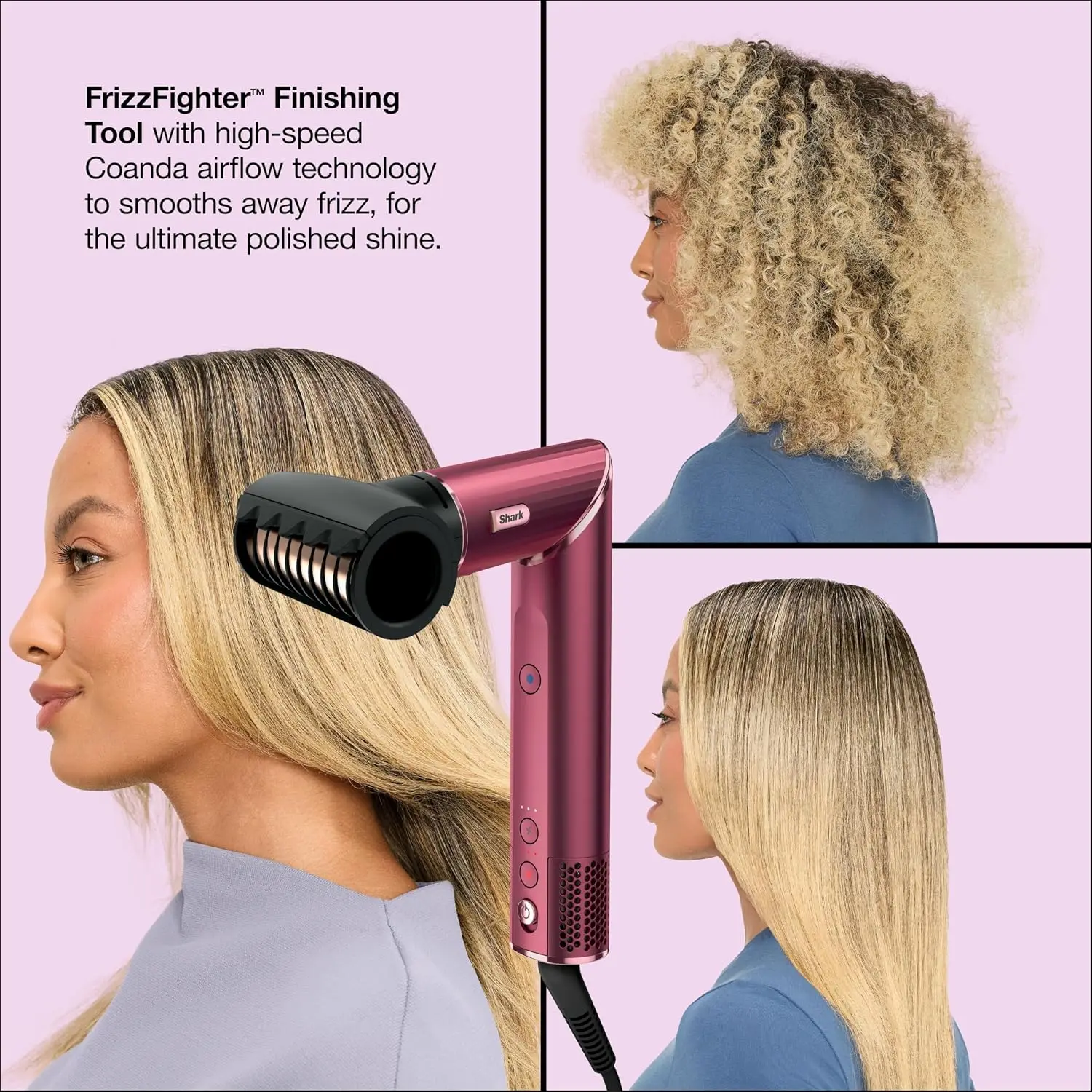 Air Multi-Styler & Drying System, Black Cherry, Multi-Function Hair Styling and Drying Appliance