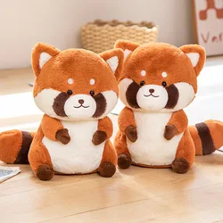 Juguetes de peluche de mapache Kawaii para niña, almohada de mapache encantadora, cojín suave de Animal de peluche, bonito regalo de cumpleaños y Navidad, 35cm, nuevo