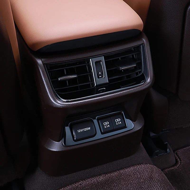 3 Pcs Car Rear Seat Air Outlet Protection Decoration Cover Sticker Interior Accessories For Lexus ES 200 250 300H 350 2018-2025 - view 2