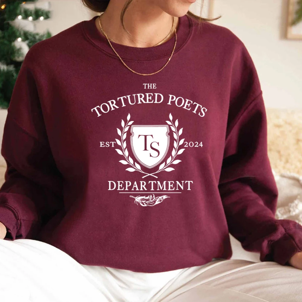 The Tortured Poets Department Sweatshirt All's Fair in Love and Poetry Sweatshirt Women Hoodies New Album TTPD Merch Shirt Top