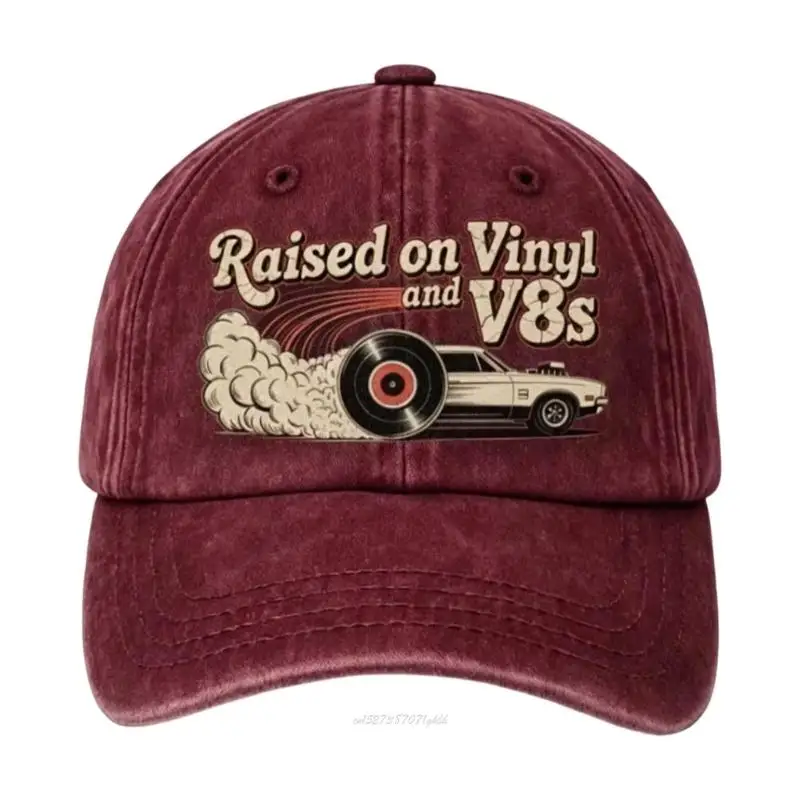 X5XA Wash Cotton Baseball Hat With Print And Adjustment Design For Women and Men Comfortable Outdoor Caps