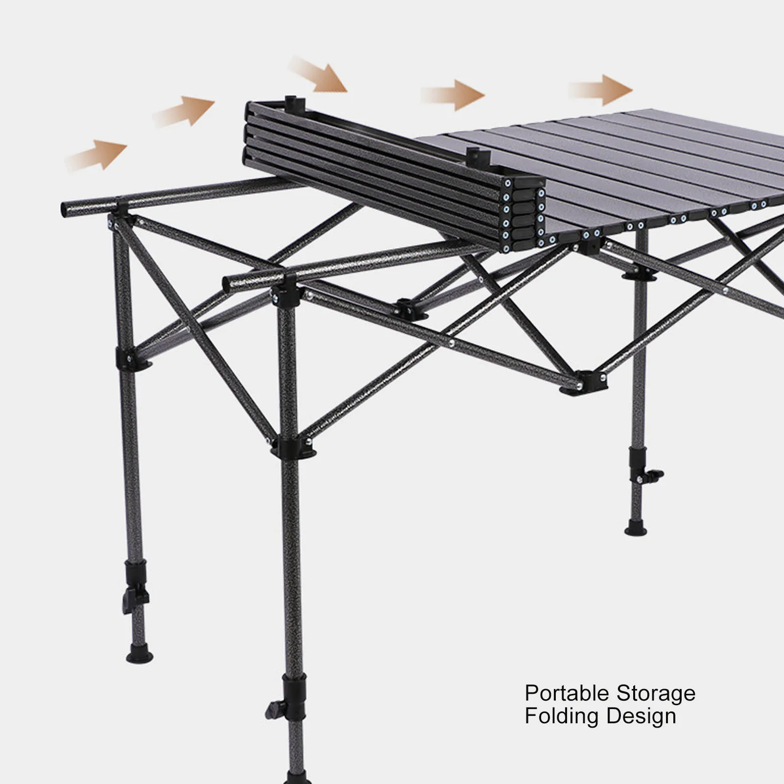 Outdoor Folding Table Compact Folding Table Carbon Steel Portable Camping Table Multifunctional Table Picnic Camping Table image 5