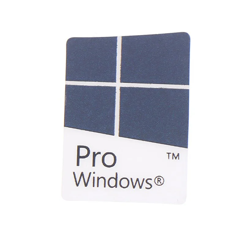 10 Stück blauer Notebook-Desktop-Computer Windows10 Aufkleber WIN10 PRO Label