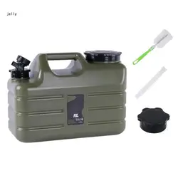 448C Portable Water Bucket 11L Large Capacity Water Container with Detachable Faucet Outdor Camping Leakproof Water Bin