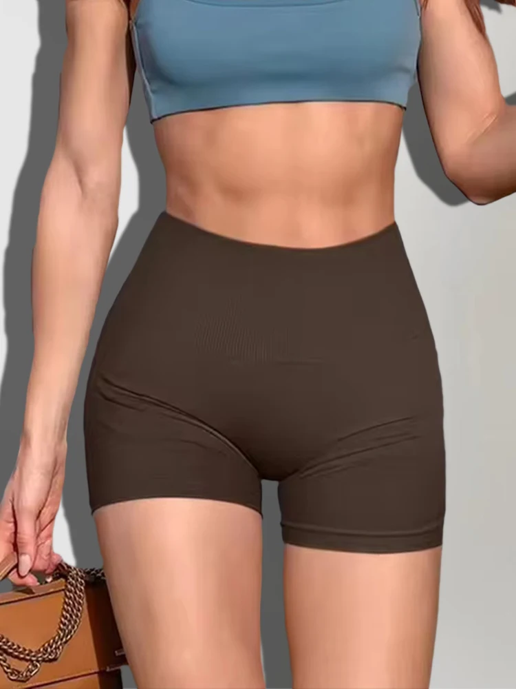 Running Fitness Shorts Yoga for Women Quick Dry High Waist Bicycle Biker Tights Short Leggings Summer Hot Shorts