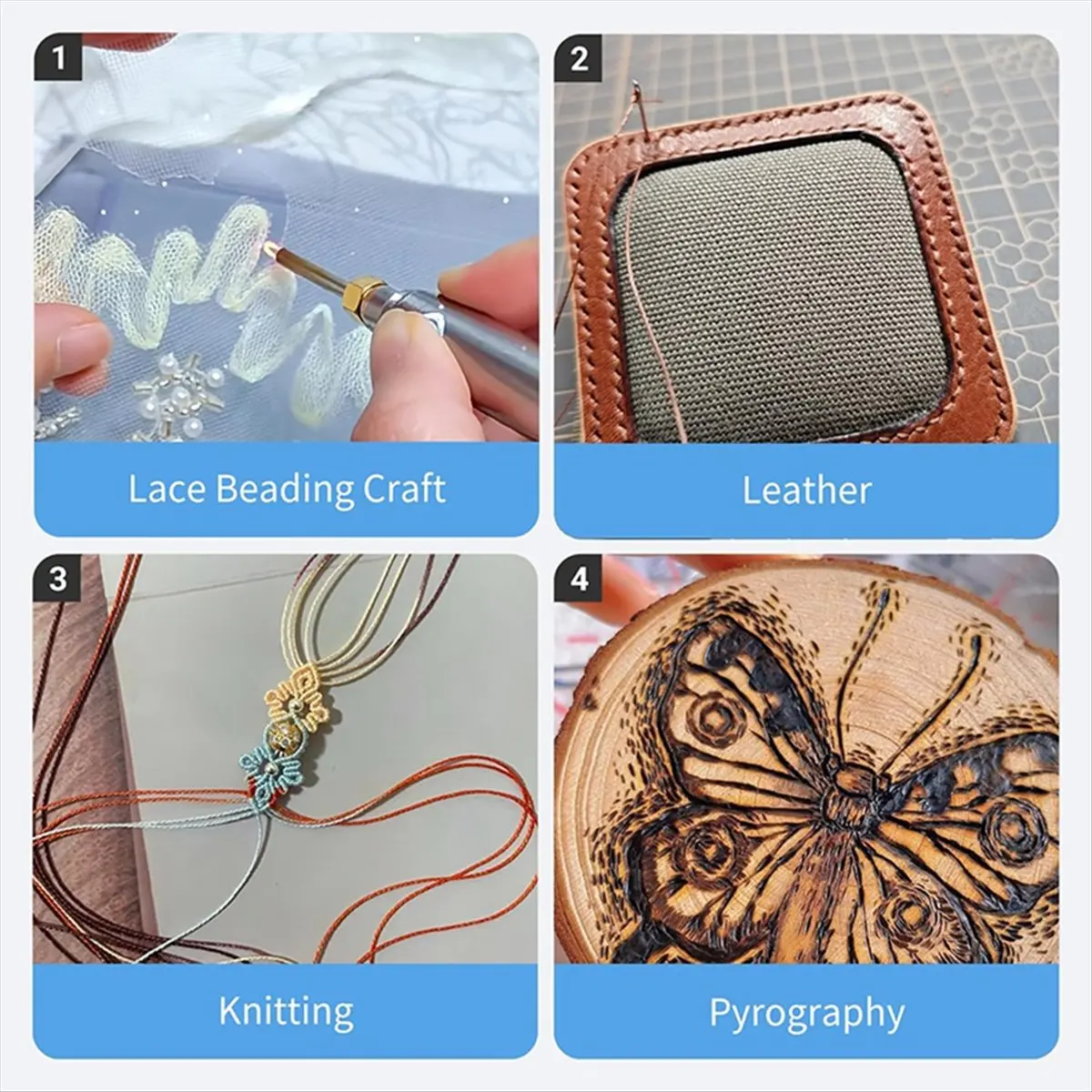 

Резьбовая горелка, перезаряжаемый инструмент для защелки резьбы со сменным наконечником, USB-ручка для горения веревки, бисера, вышивки