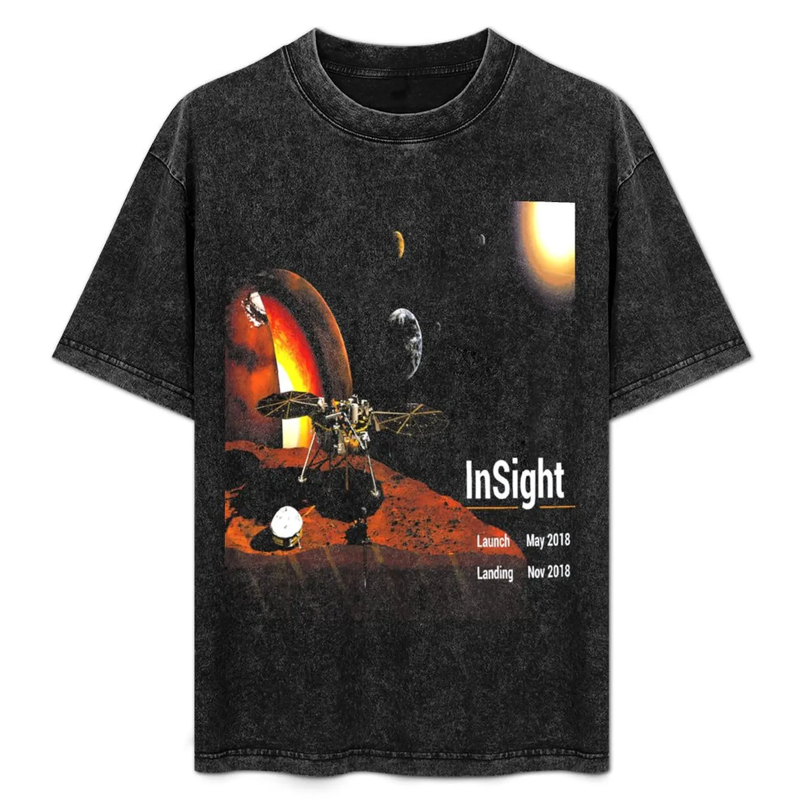 Insight landed on mars T-Shirt essential t shirt vintage clothes shirts men graphic