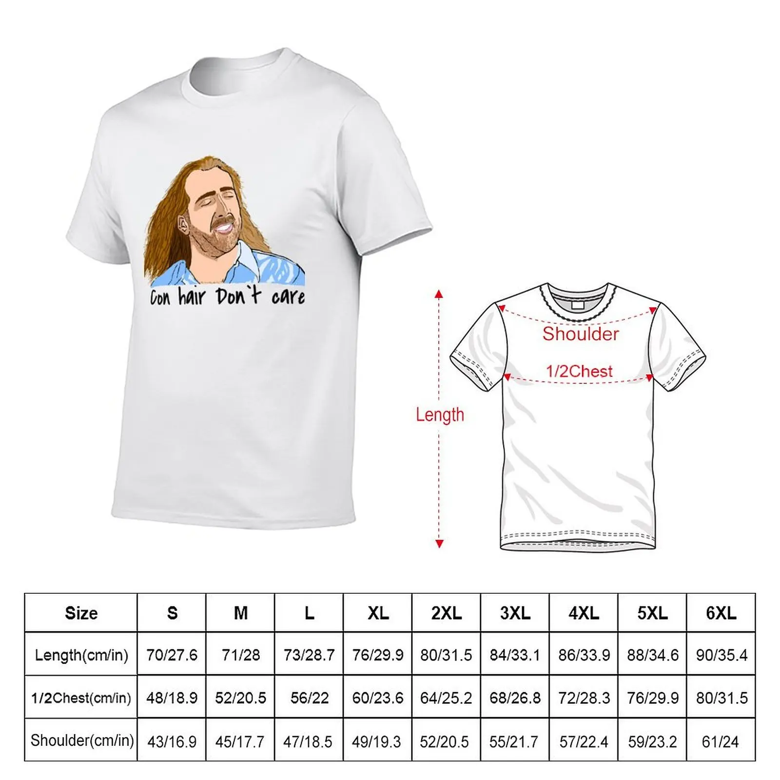 Nic C.age Con Air Hair T-Shirt funny t shirts dark humor t shirt man luxury T-Shirt