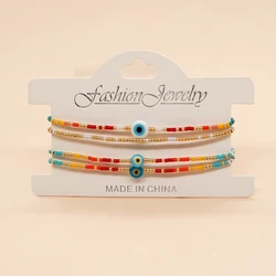Go2Boho Multilayer Chains Charm Bracelets for Women Men Evil Eye Beaded Red Rope Lucky Bracelet Pulsera Handmade Jewelry Gift