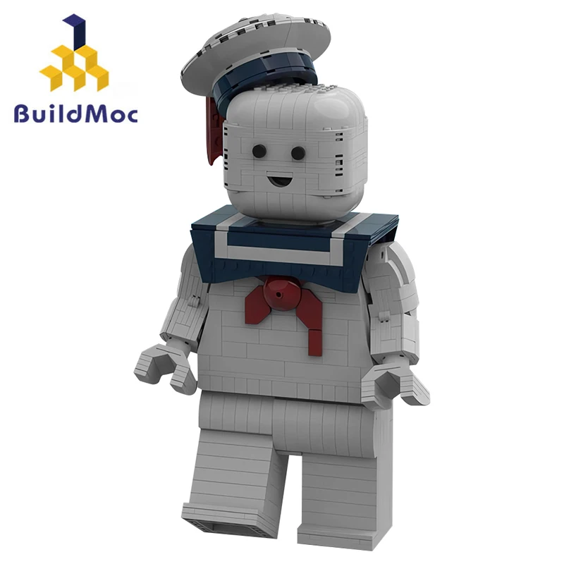 

MOC Ghostbuster Movie Stay-Puft Marshmallow Man, наборы строительных блоков, экшн-фигурки из фильма, кирпичи, строительная игрушка для детей, подарок