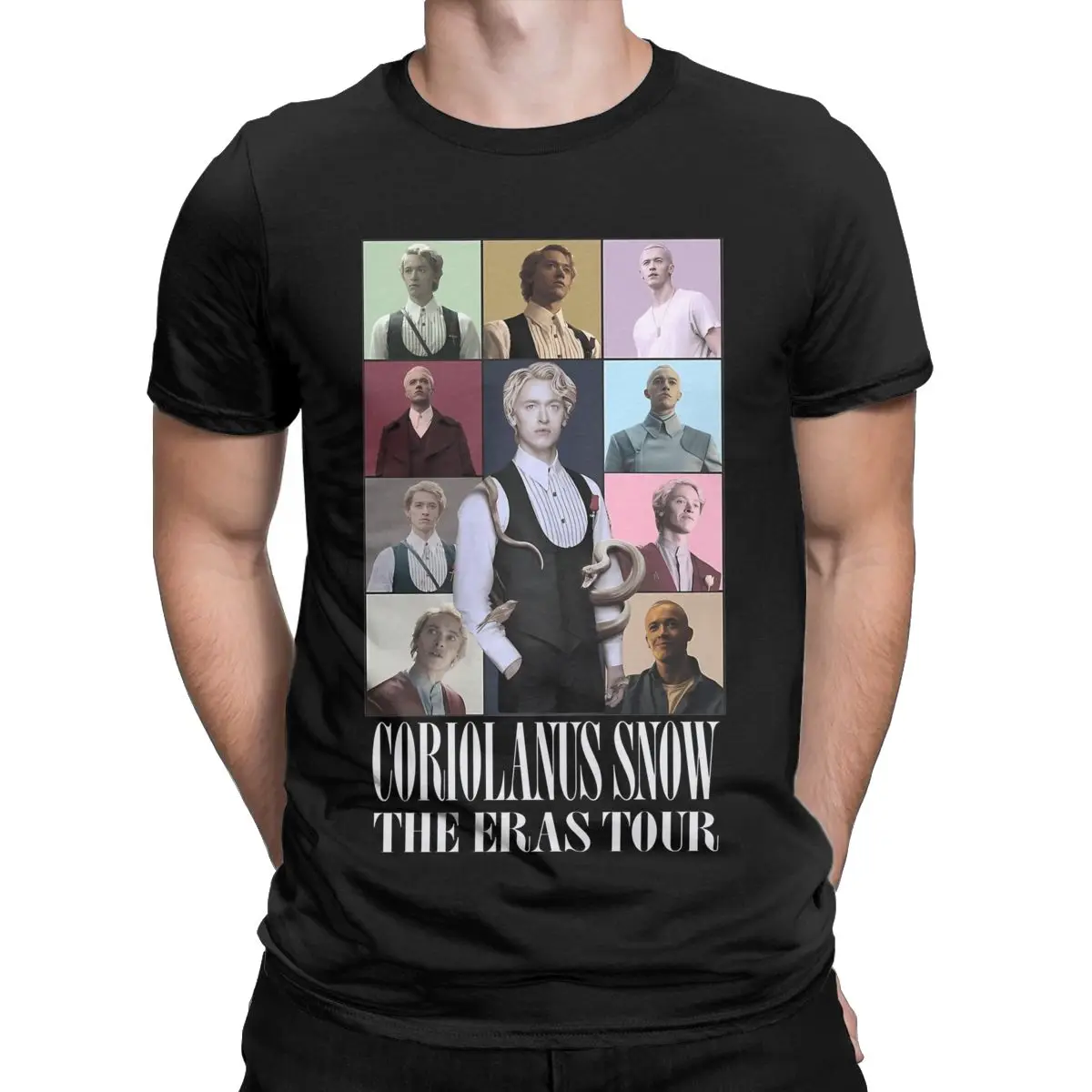 Fashion Coriolanus Snow The Eras Tour Tom Blyth T-Shirt for Men Crew Neck Pure Cotton T Shirts Short Sleeve Tees Graphic Tops