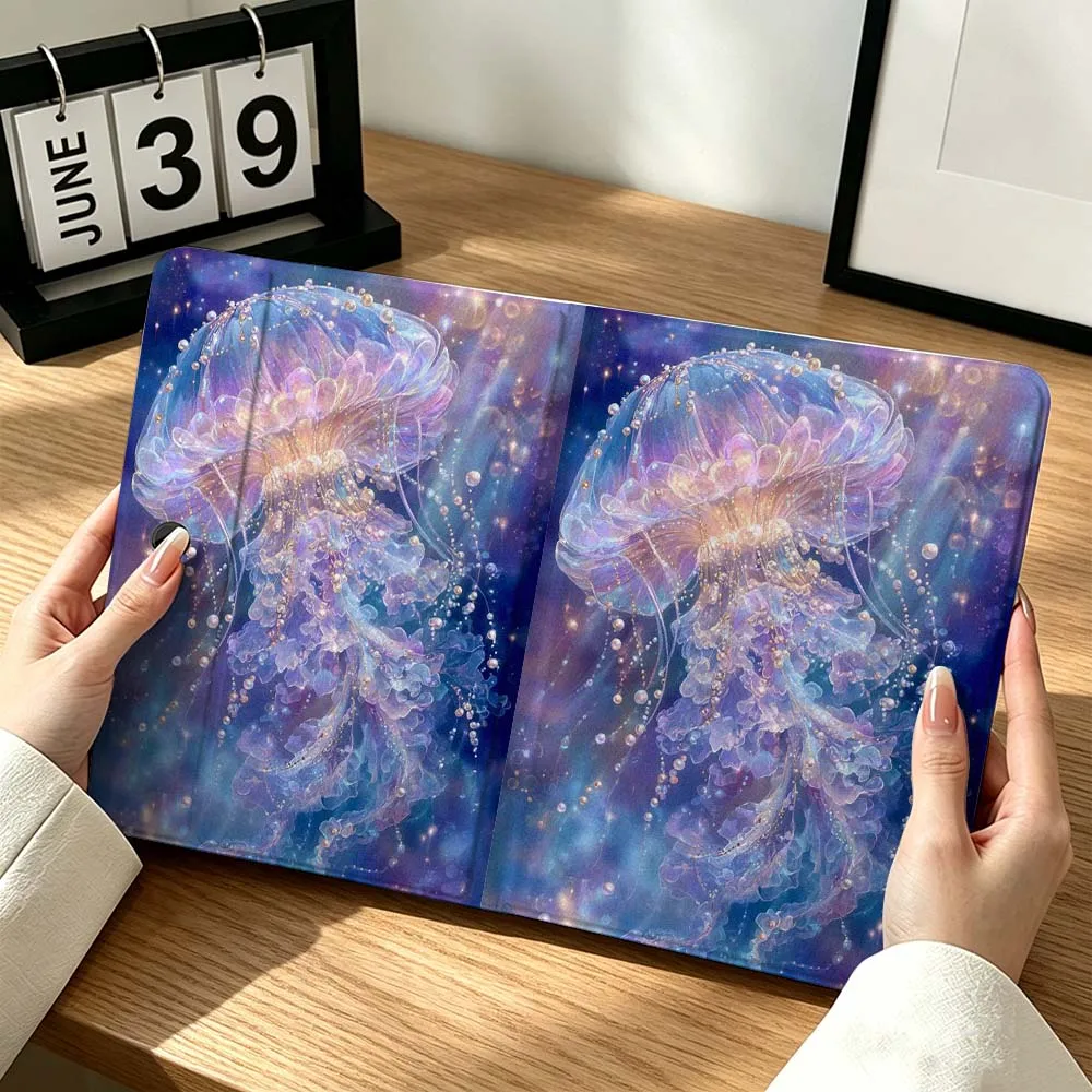 Transparent Jellyfish Tentacles For OPPO VIVO IQOO OnePlus Realme Infinix Pad Pro 13 12.1 11.61 11.4 11 inch Tablet Case Gift