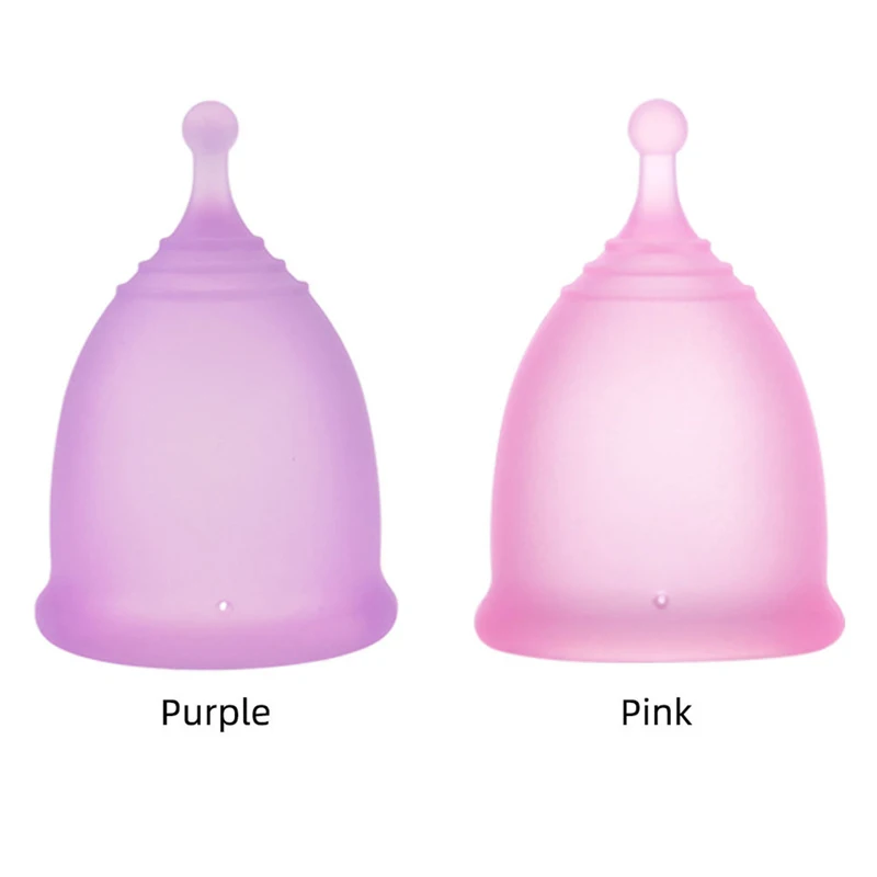 Silicone Menstrual Cup Set Portable Sterelizer Disinfection Box Medical Reusable Women Menstrual Cup Feminine Hygiene