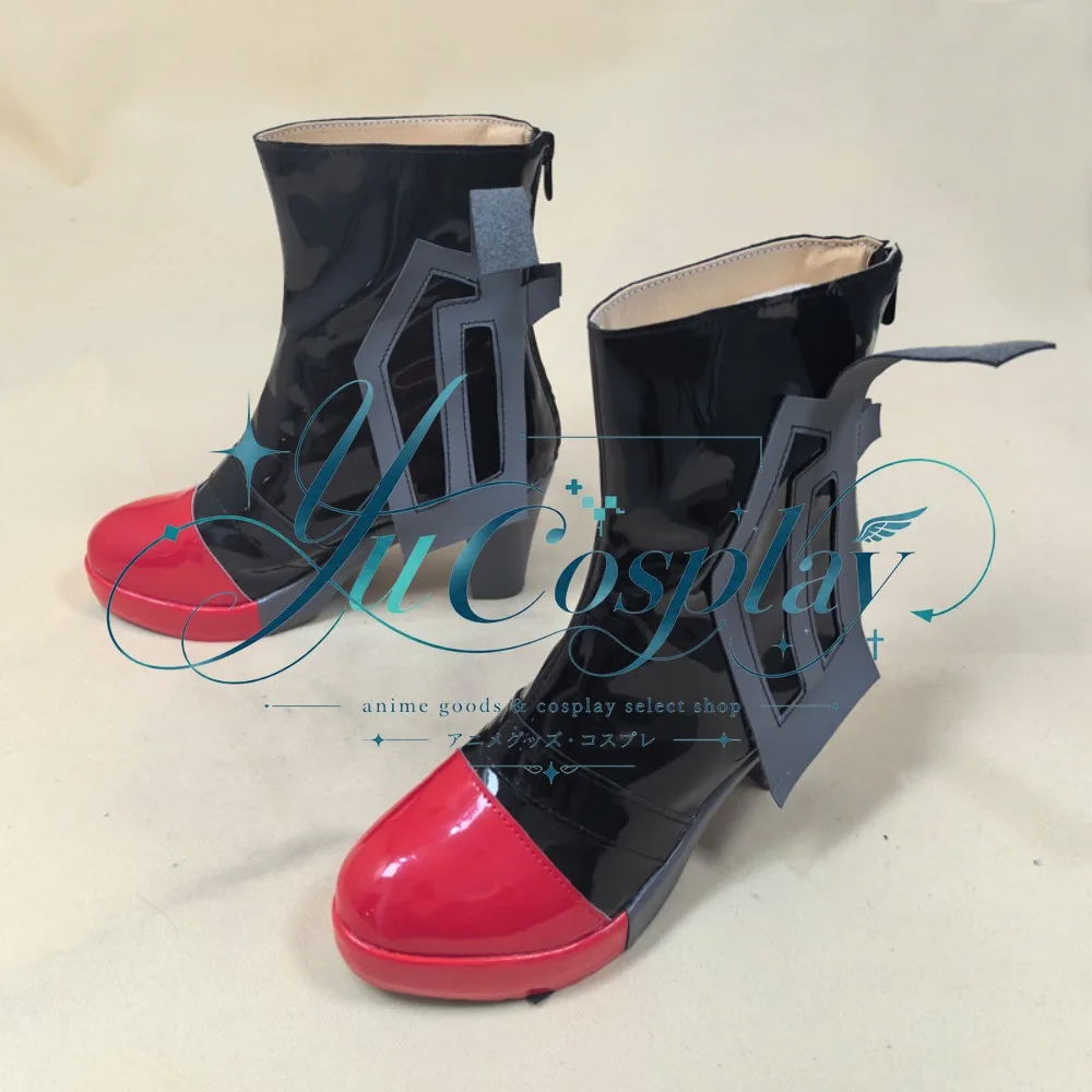 Sci-Fi Game Character Red Hood Cosplay Shoes Custom Boots Convention Roleplay Performance