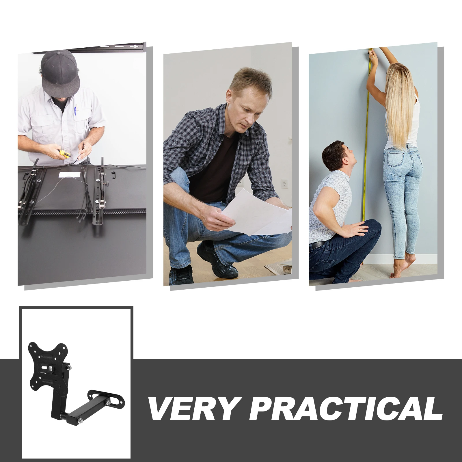 

Monitor Stand Stand Inch Adjustable Display Bracket Wall Mount -Compatible Computer Desk Mount Stable