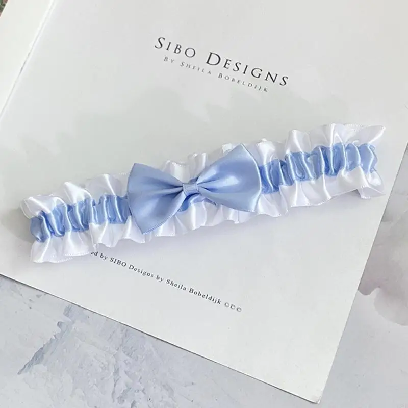 Liga muslo Cosplay, Liga pierna con lazos, para actuaciones, lazos versátiles, Liga muslo para Cosplay