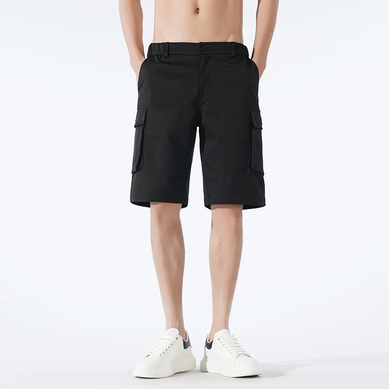 

Летние уличные мужские повседневные тонкие брюки с пятью точками, рабочая одежда с несколькими карманами, удобные дышащие легкие модные шорты