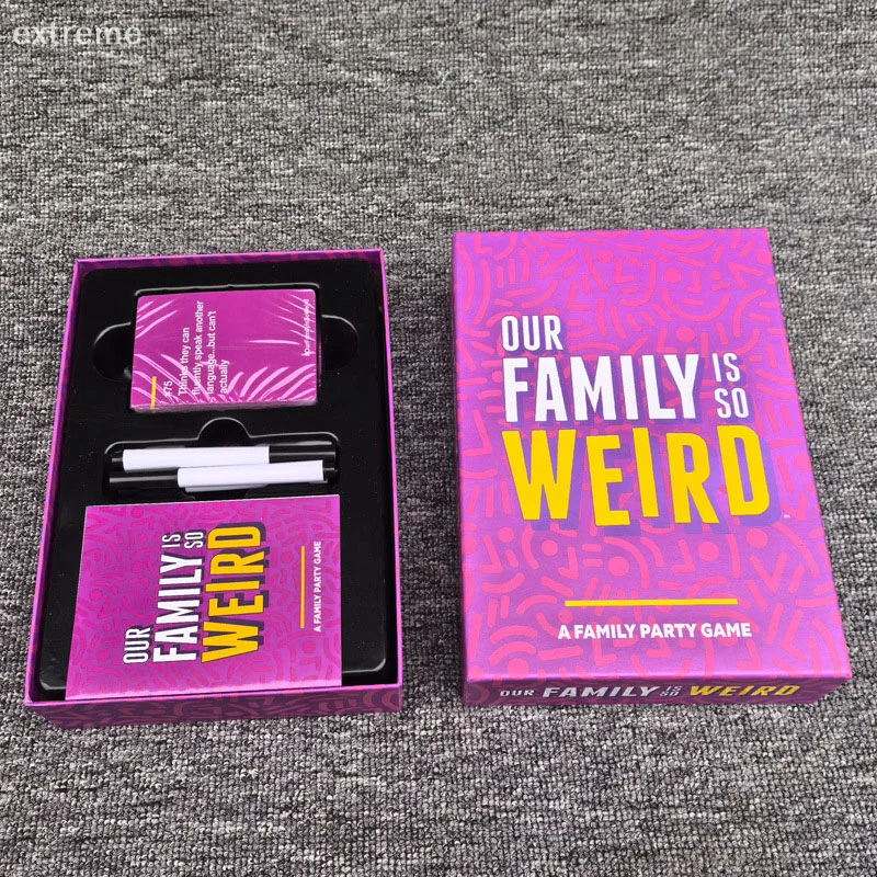 UNSERE FAMILIE IST SO WEIRD – A FAMILY Strange Family Gathering Party Brettkartenspiel Spielzeug