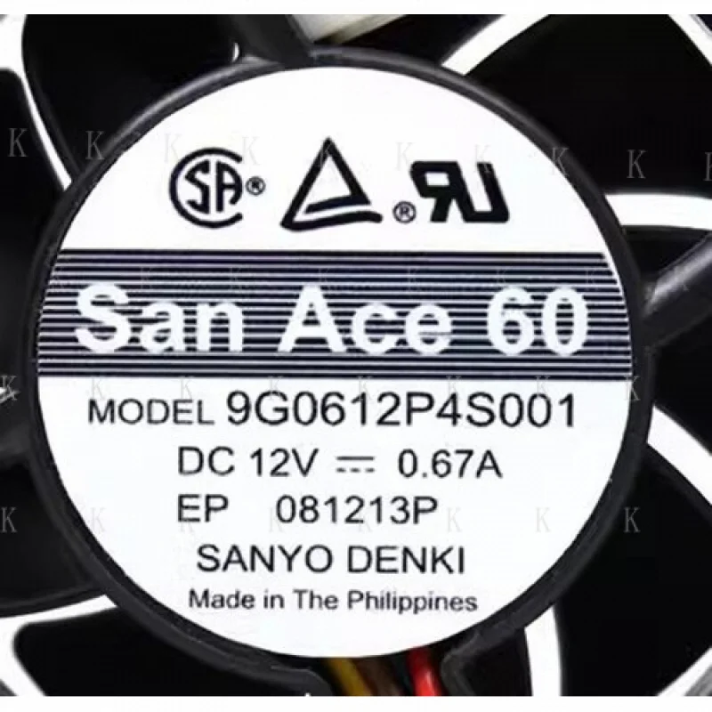 

C FOR SANYO 9G0612P4S001 6025 DC12V 0.67A 4-Pin Cooling Fan