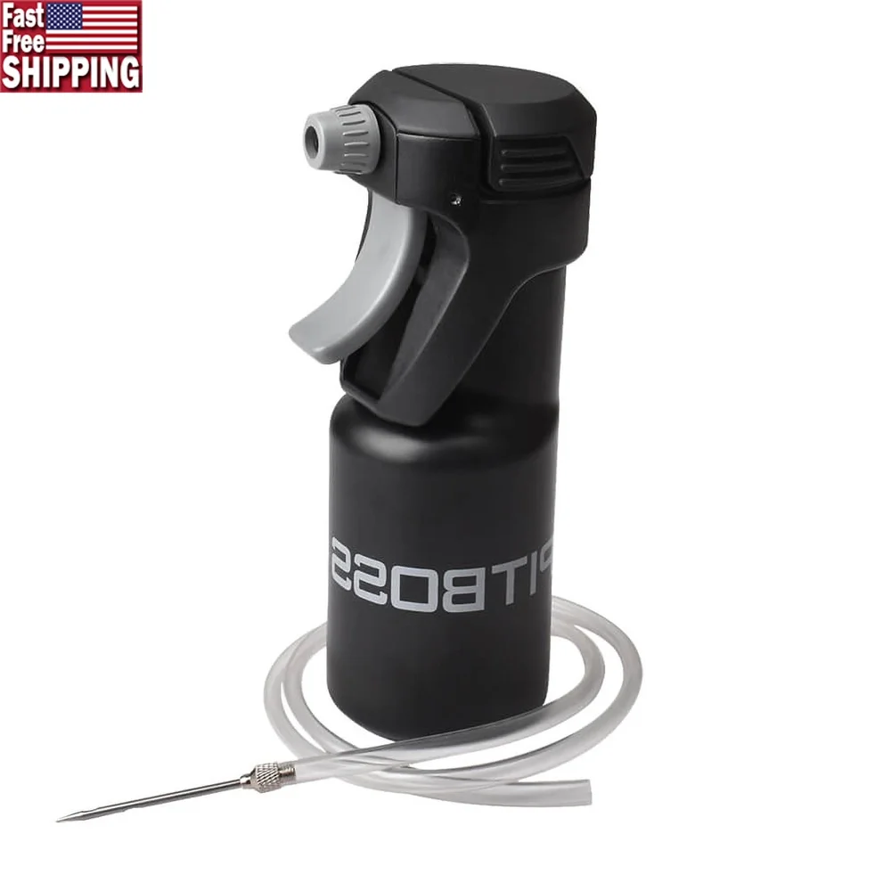

Multi-Purpose Spritz Bottle with Injector Kit Flavorful Cooking Includes Stainless Steel Needle and Hose Easy to Use Hand Wash
