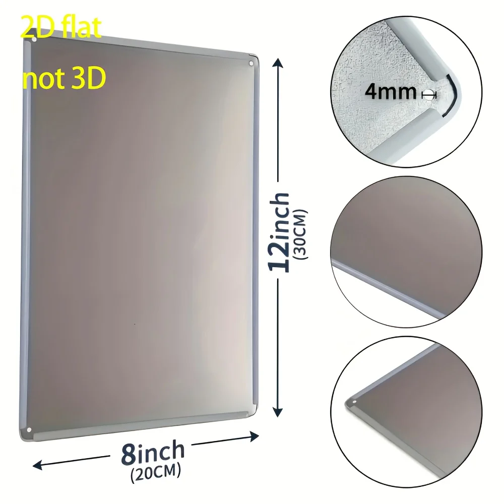 مجموعة فنية جدارية معدنية لعيد الميلاد مكونة من 6 قطع - لوحة حديد كلاسيكية مع شجرة وحيوان الرنة ورجل الثلج وديكورات الجرس وندفة الثلج - #5