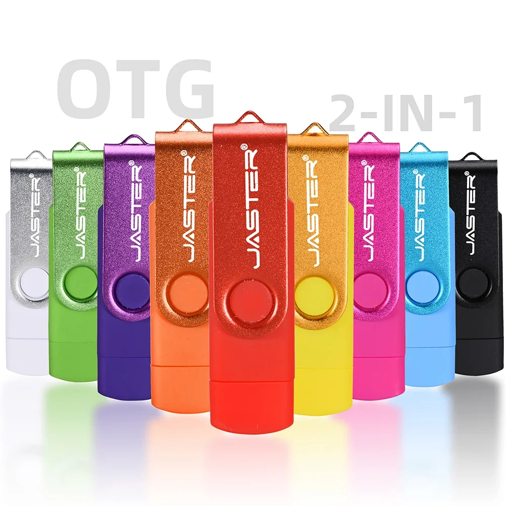 ASTER Terbaik OTG USB Flash Drive Cle Usb 2.0 4GB 8GB 16GB 32GB 64GB pen Drive Smartphone Flashdisk