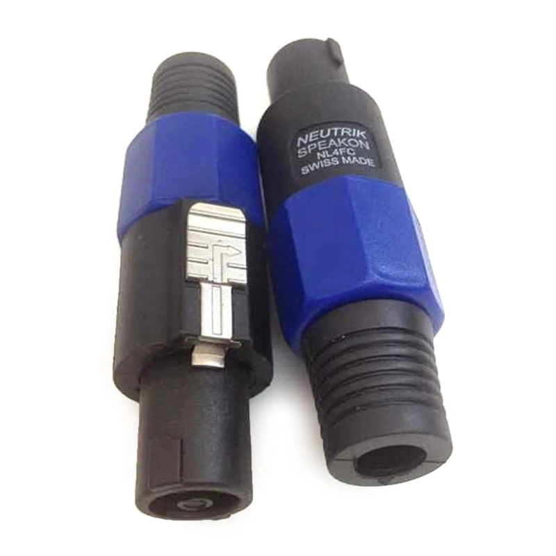 DX62 Converter Connector Speakon Cable Connector Adapter for NL4FX Speakon 4Pole Plug 100(VA) Rated Load