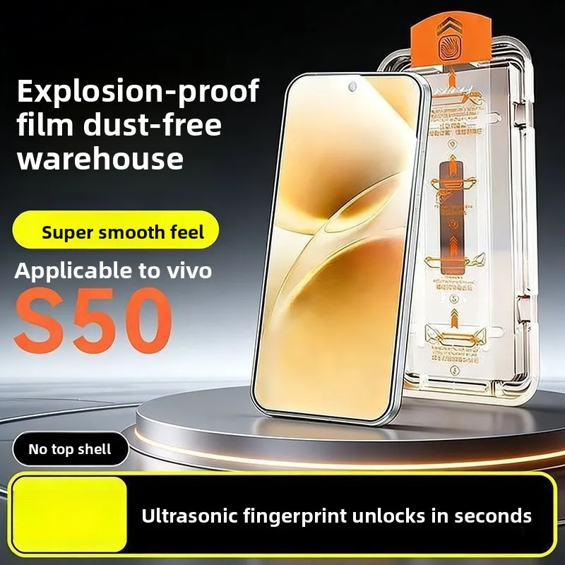 

2Pcs HD Protector For VIVO X300FE S50 Pro Mini Auto Dust Remove Kit Scratch-resistant HD Film For VIVO X300FE S50 Pro Mini Funda