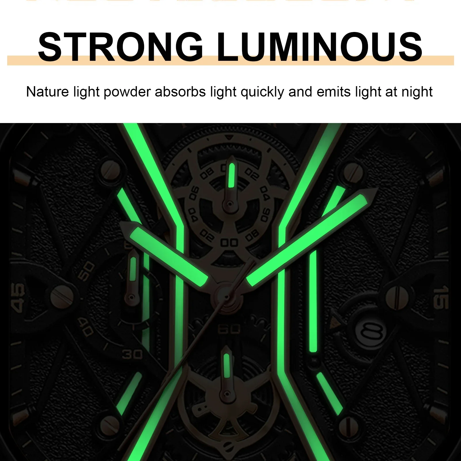 POEDAGAR Luxury Men Wristwatch High Quality Waterproof Chronograph Luminous Date Man Watches Leather Men's Quartz Watch Military