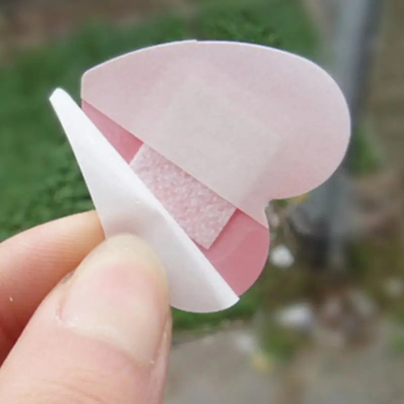 581F แผ่นแปะผิวหนังช่วยเหลือรูปหัวใจ 10 ชิ้นสำหรับคอ Hickey- Love Bites Covering
