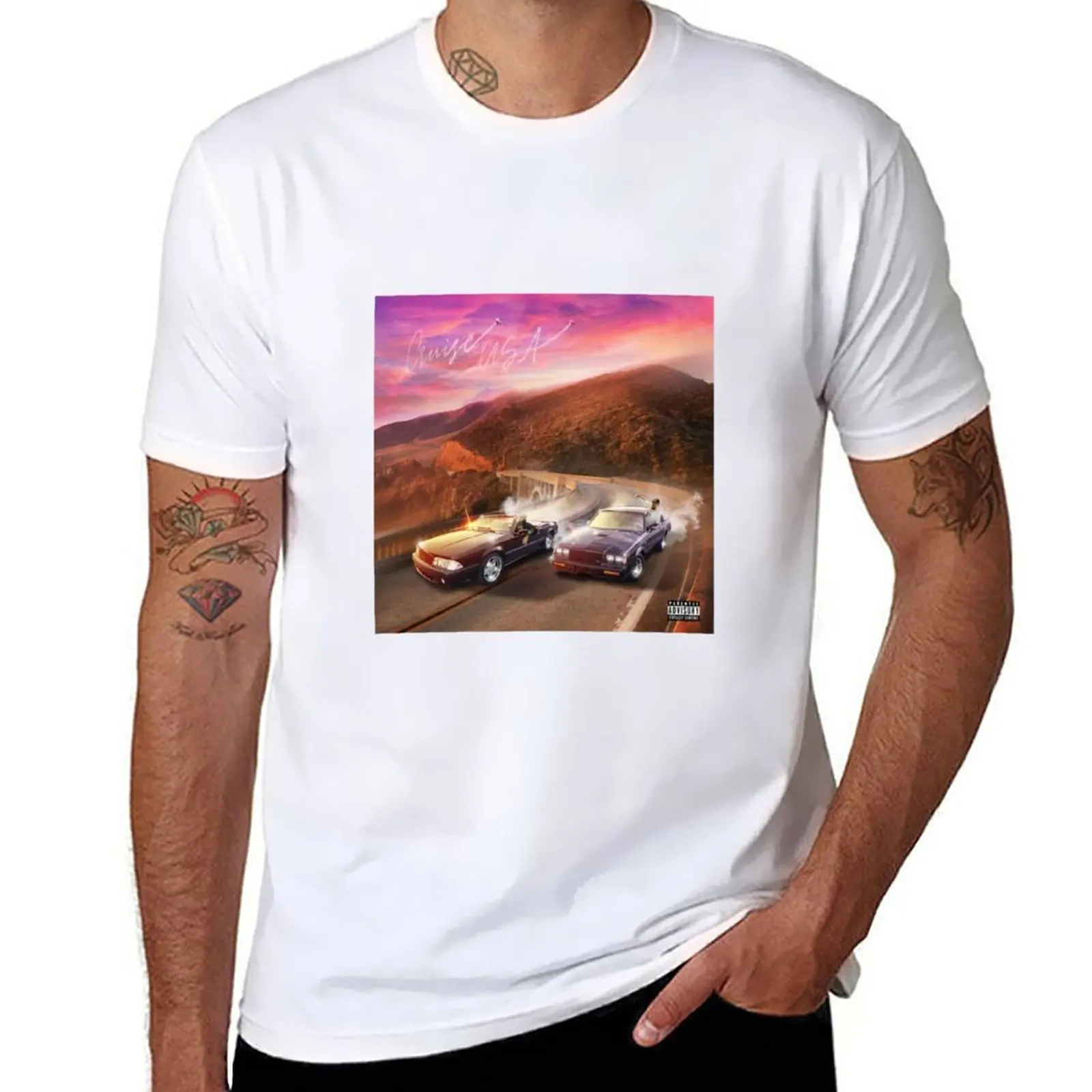 

New Larry June - Cruise USA T-Shirt sports fan t-shirts graphic t shirt aesthetic clothes black t shirt fitted t shirts for men