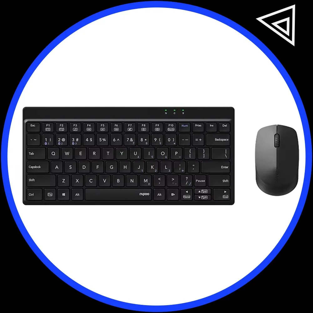 

Rapoo 8000GT Wireless Keyboard Original Phase 3220 Engine 2400DPI 30IPS 10G Office Keyboard Light Tone For Pc Accessories Gifts