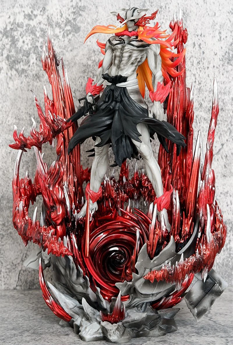 Figura de anime de 33 cm Kurosaki Ichigo Ulquiorra Cifer Battle Ver. Figura de ação em PVC GK Estátua Coleção Modelo Crianças Brinquedos Bonecas Presentes