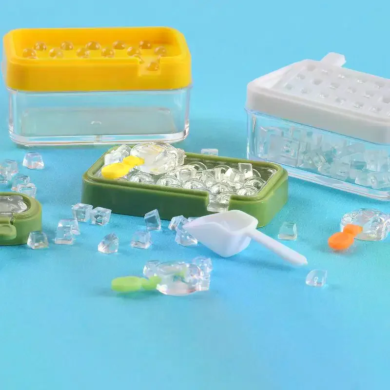 1 セットミニ製氷ボックス氷収納ボックスモデル 1/6 ドールハウスミニチュア食品遊び装飾人形アクセサリーおもちゃ