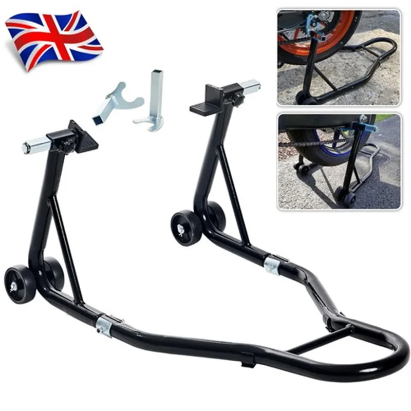 Universal Motorcycle Rear&Front Lift Stand Set Wheel Support Kickstan Frame Tire Repairing Tool For Harley honda yamaha Kawasaki