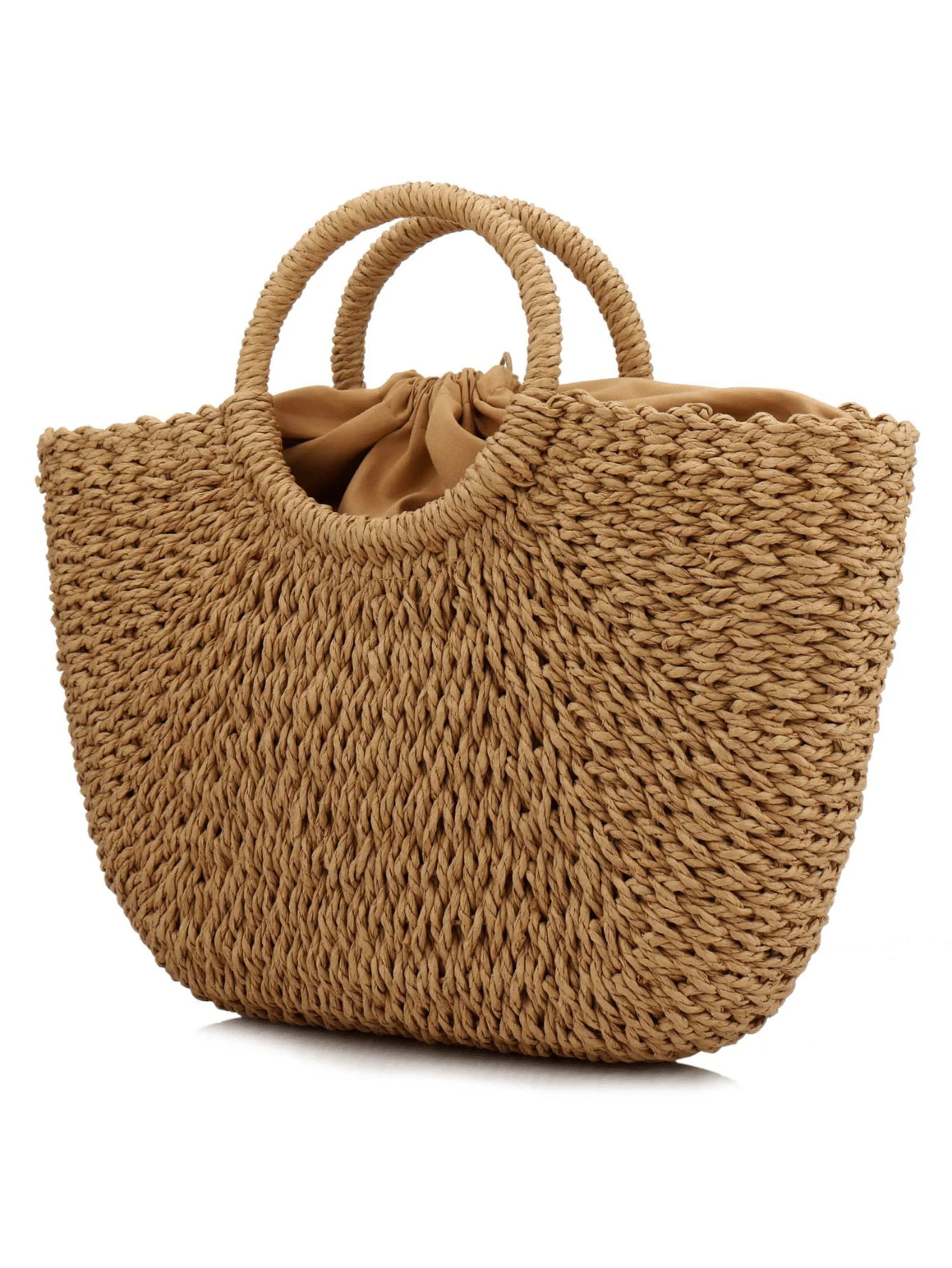 Bolsos de paja Milky Way para mujer, tejidos a mano, grandes, con asa redonda, ideales para el verano y la playa, de ratán, estilo bohemio, de gran tamaño, ligeros, perfectos como regalo para las vacaciones y para usar en la playa.