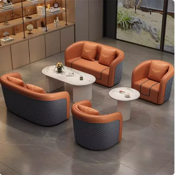 Reception Sofa Light Luxury Restaurant Table And Chair Combination Coffee Western Restaurant Barbecue Restaurant Ca