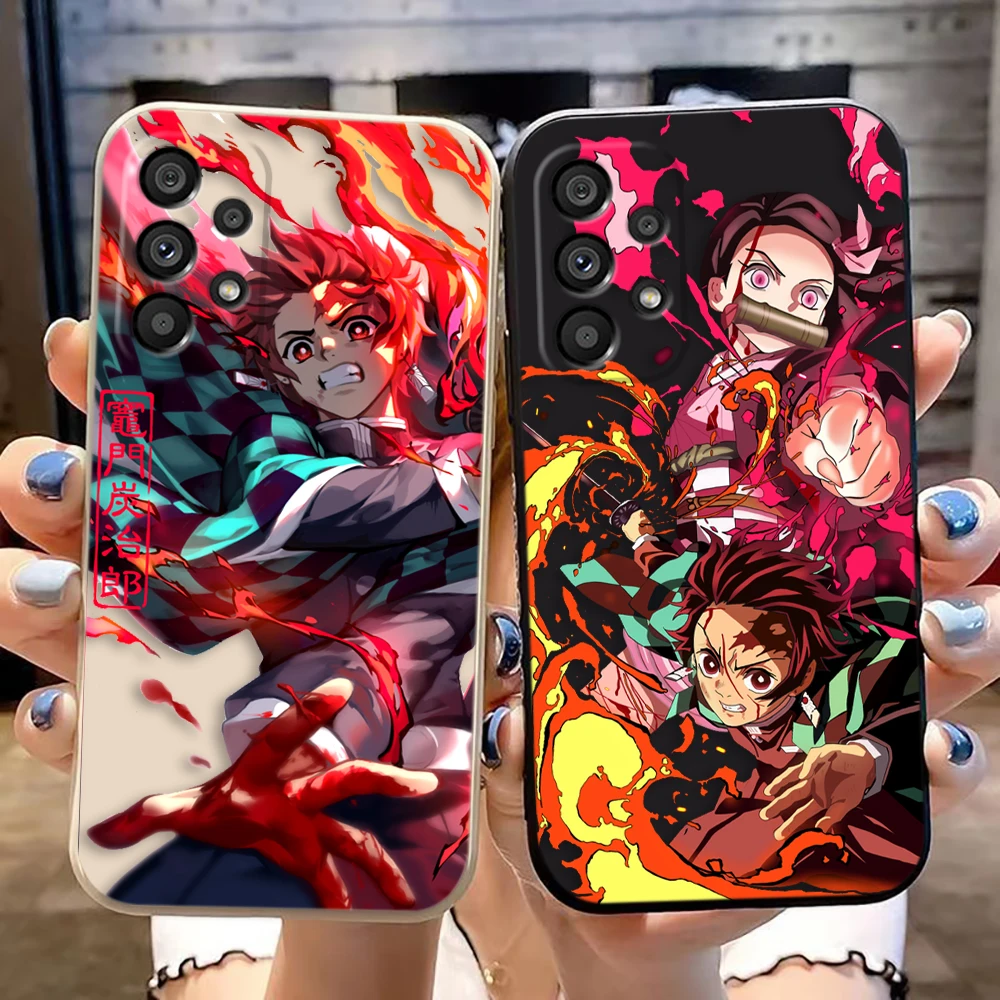 D-Demon S-Slayer T-Tanjiro Nezuko Case For Samsung Galaxy A21S A22 A23 A24 A25 A30 A32 A33 A50 A51 A52 A53 A54 A71 A72 A73 Case