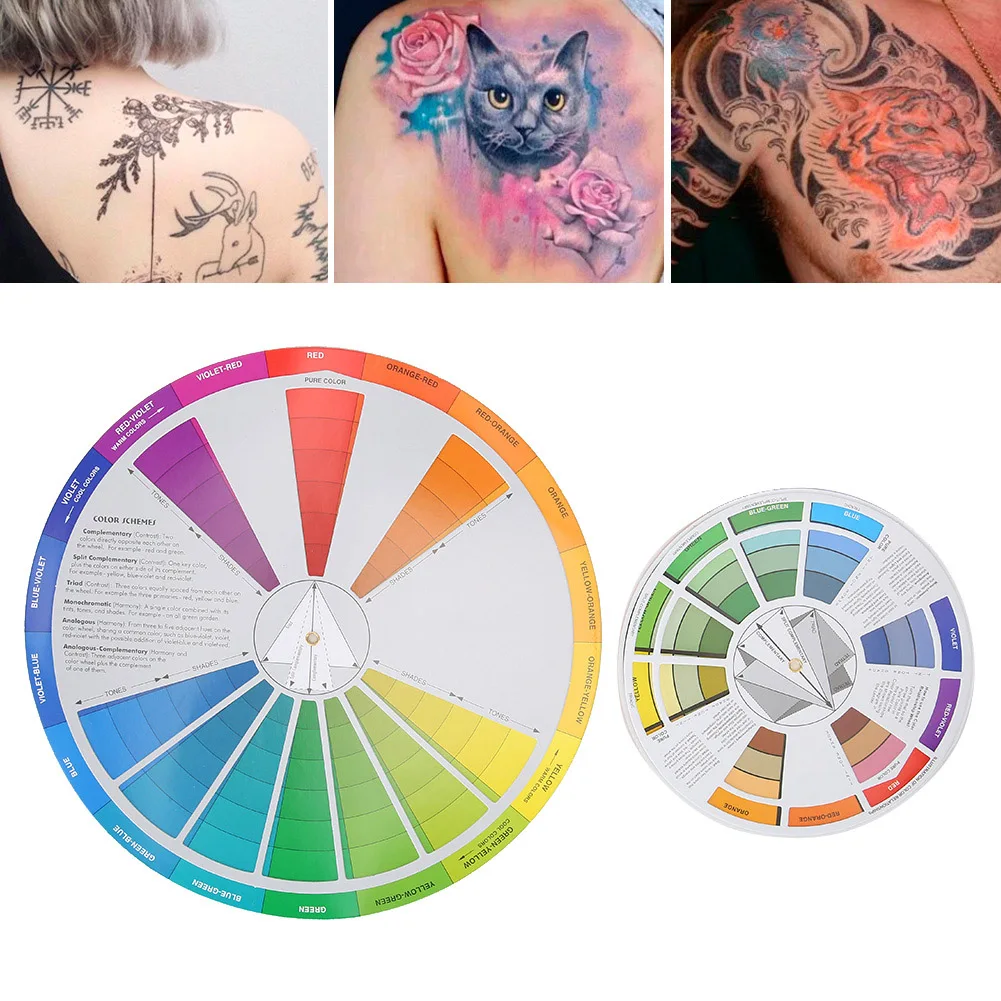 Tattoo Color Wheel Pigment Color Wheel Mixing  Tattoo Accessory Color Mixing  Tattoo Color Wheel Tattoo Accessory