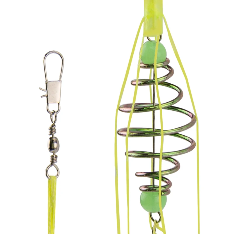Anzuelos con jaula portacebo de acero – Para carpa y cabezón