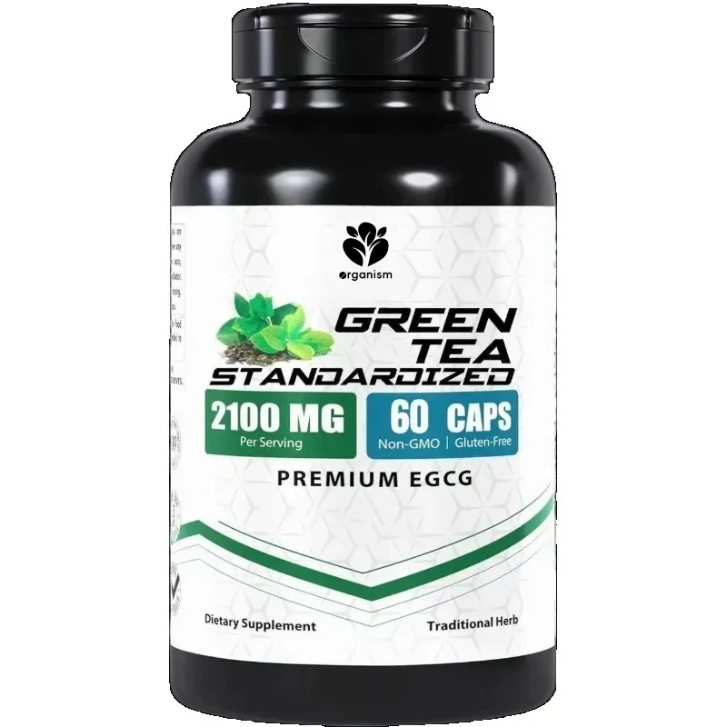 

Экстракт зеленого чая EGCG, 2100 мг, 98% полифенолов | 80% катехинов, 60 капсул