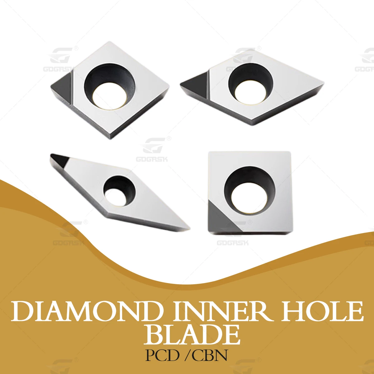 Yüksek kaliteli PCD elmas ekler CBN bor nitrür bıçak CCGT DCGT SCGT TCGT VBGT VCGT elmas iç delik taş dönüm araçları
