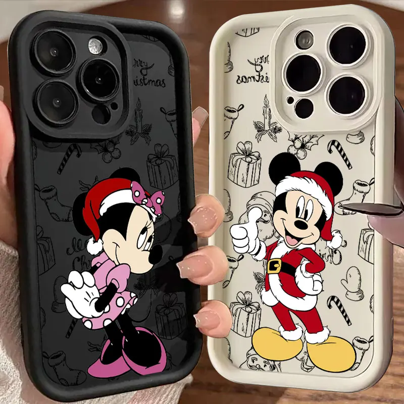 Christmas Disneies Mickey Minnie Phone Case For Oppo Realme C65 C63 C67 C55 C53 C35 C33 C31 13 GT6 GT3 Narzo 50 Pro 4G 5G Cover