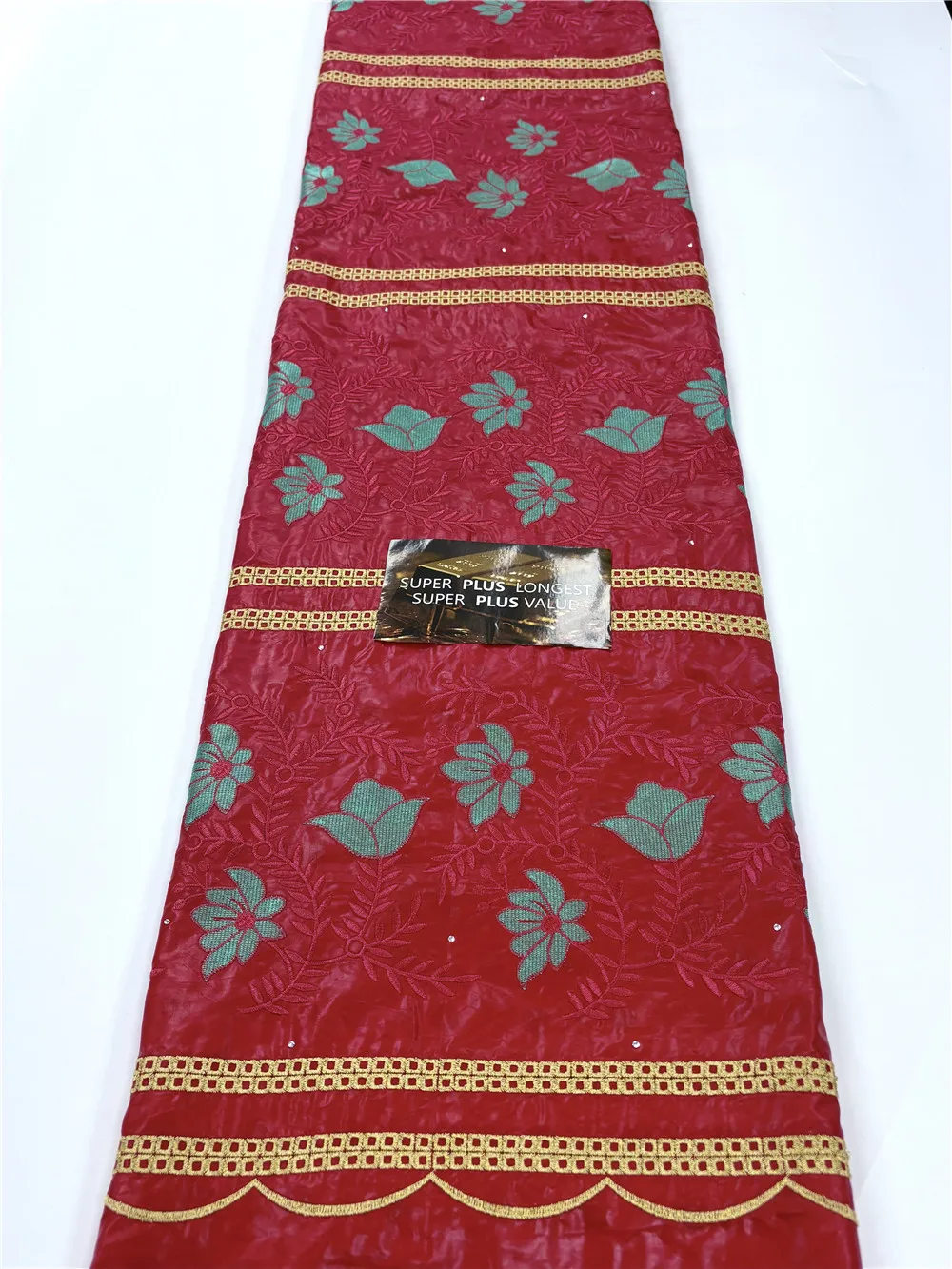 5 Yards 100% Cotton African Jacquard Dress Fabric Basin Riche Brode For Men Or Women Clothes Material Wedding Party 15A53