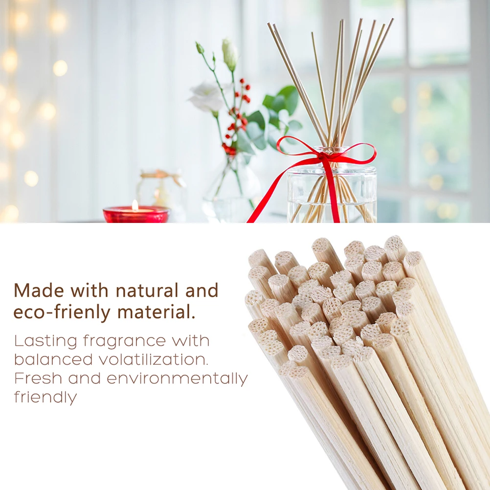 

150Pcs Essential Oil Reeds Natural Rattan Reed Sticks 3Mm Diameter 25Cm Long Aroma Diffuser for Living Room Bedroom Freshener