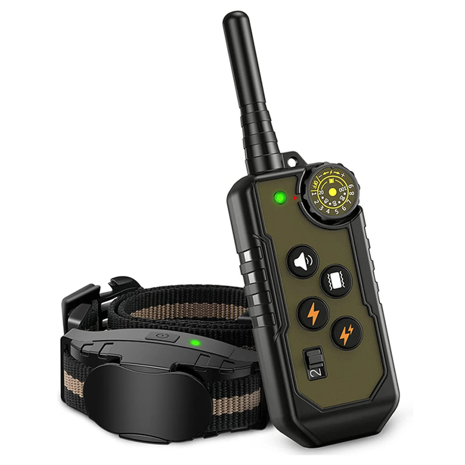 

300M Dog Training Collar with Remote Vibration Sound Electric Shock Waterproof Adjustable for Small Medium Large Dogs