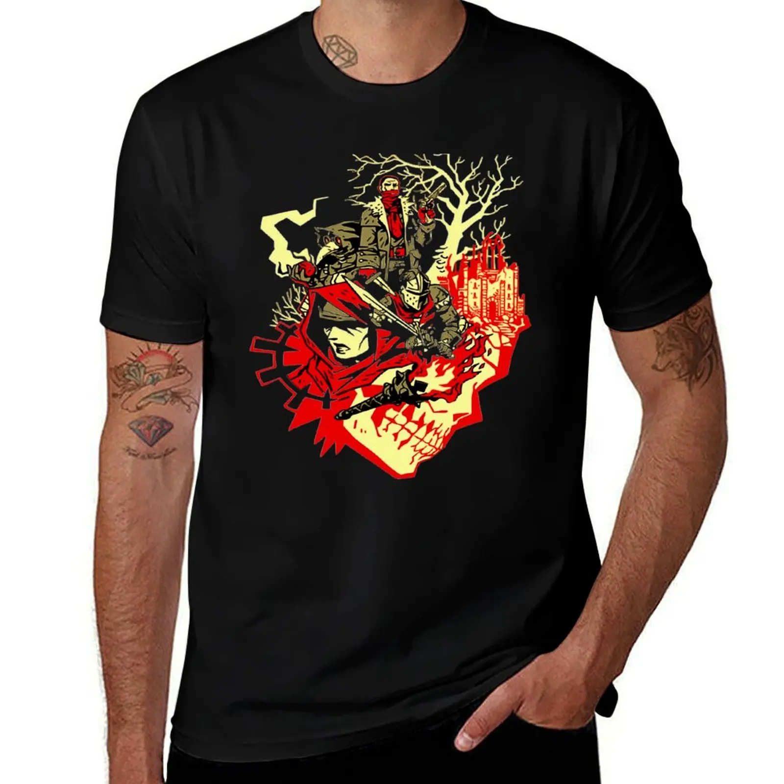 

Darkest dungeon T-Shirt men t shirt cotton 100% graphic t shirts for man