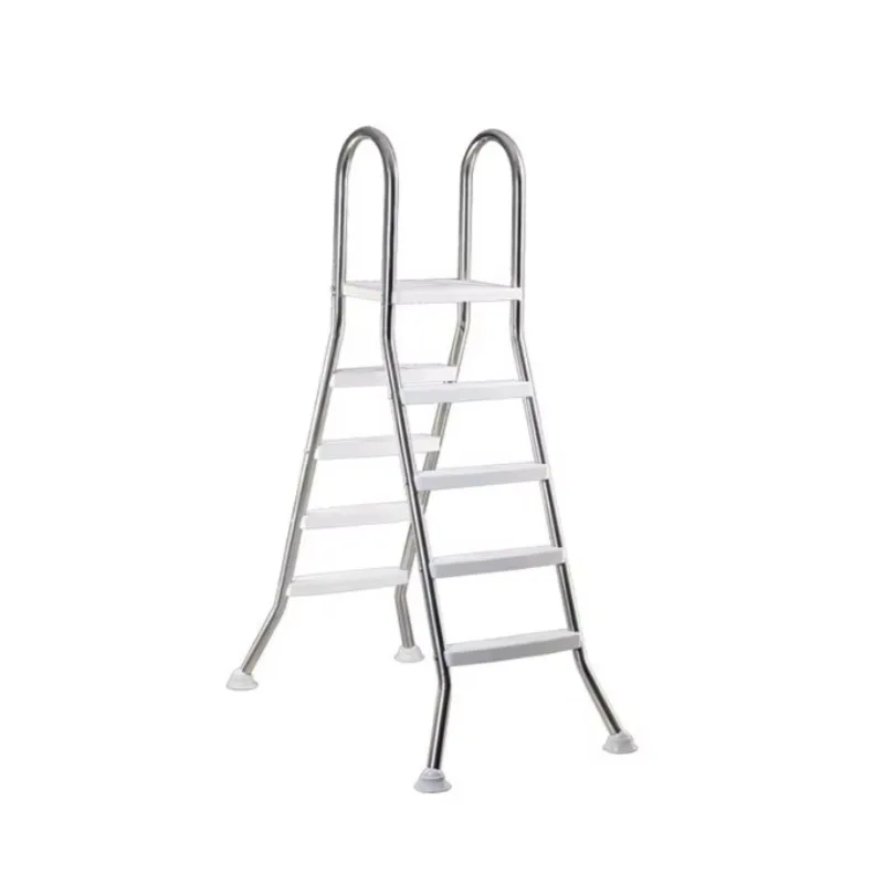 دواسة مضادة للانزلاق طبقة الصرف الصحي درابزين السلالم المتحركة على الوجهين قوس ملحقات حمام السباحة سلم 304 حمام سباحة من الفولاذ المقاوم للصدأ #1