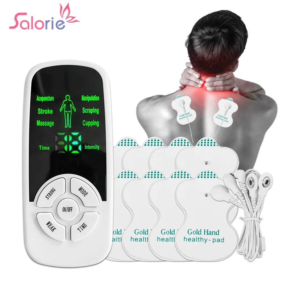 EMS Muscle Therapy Stimulator Machine Tens Unit Acupuncture Meridian Physiotherapy Pulse Abdominal Prostate Back Body Massager