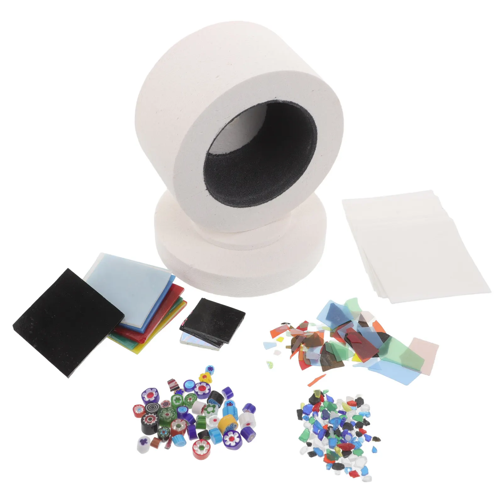 

1Set Microwave Kiln Kit Glass Fusing DIY Jewelry Tools Versatile Mini Kiln for Beginners Artists Fused Glass Ornaments Pottery